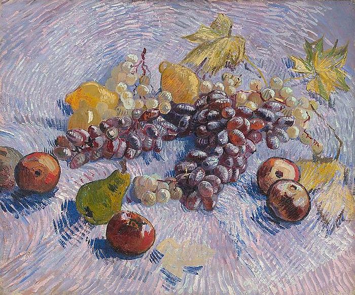 Vincent Van Gogh Grapes Lemons Pears and Apples oil painting picture